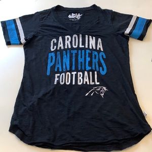 Carolina Panther Football. Ladies short sleeve tee.